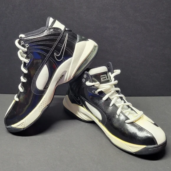 Nike Air Elite Mens White Black Shoes  8.5 Nike Air Zoom Diamond Elite Turf White Black Baseball Shoes  main image 4